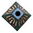  Tiffany Style Stained Glass Mission Copper-Foiled Bronze Mini Pendant, 1 Light