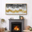 «Grunge Abstract Paint Stroke Effect», reproduction d'art moderne et abstraite encadrée sur toile-111176140-98042170