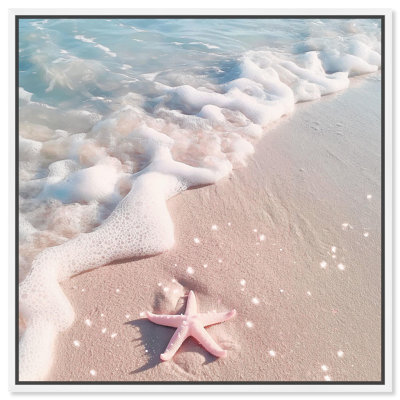 Soft Glow of Starfish Canvas Glam Beach Art by Art Remedy