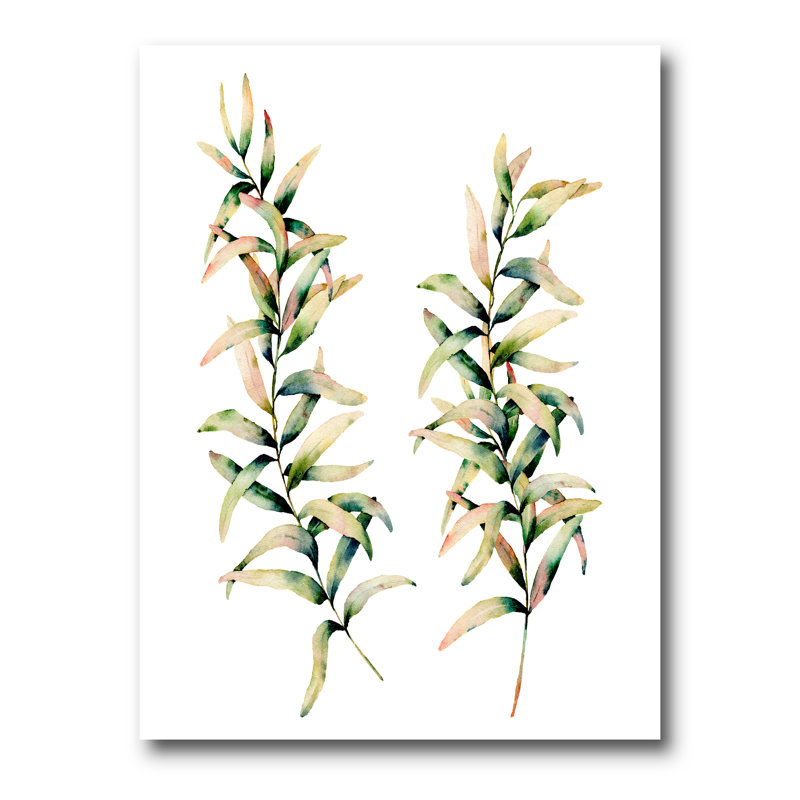 Branches d'automne - Peinture sur toile, H 20 po x l 12 po x P 1po, Toile tendue