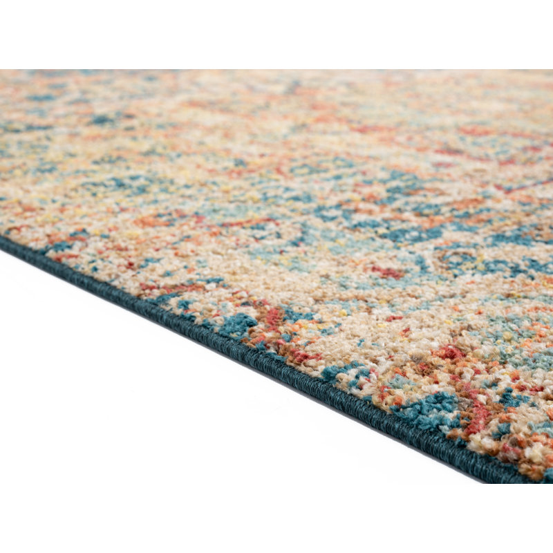 Hicklin Synthetic Oriental Indoor Rug, Rectangle 7'10" x 10'6"