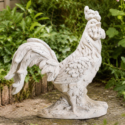 23.23" MGO Rooster Garden Statue