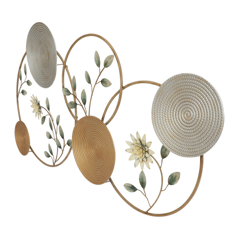 2 Piece Tanora Metal Rattan Wall Décor Set