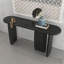 Console noire en bois massif-2046725266