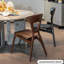Ensemble de 2 chaises d'appoint 17,91 po à dossier brun uni