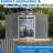 Metal Lockable Shed 10x8 Ft, Grey For Patio And Lawn Ft Outdoor With Base, Lockable, Coating-118823261-118823256