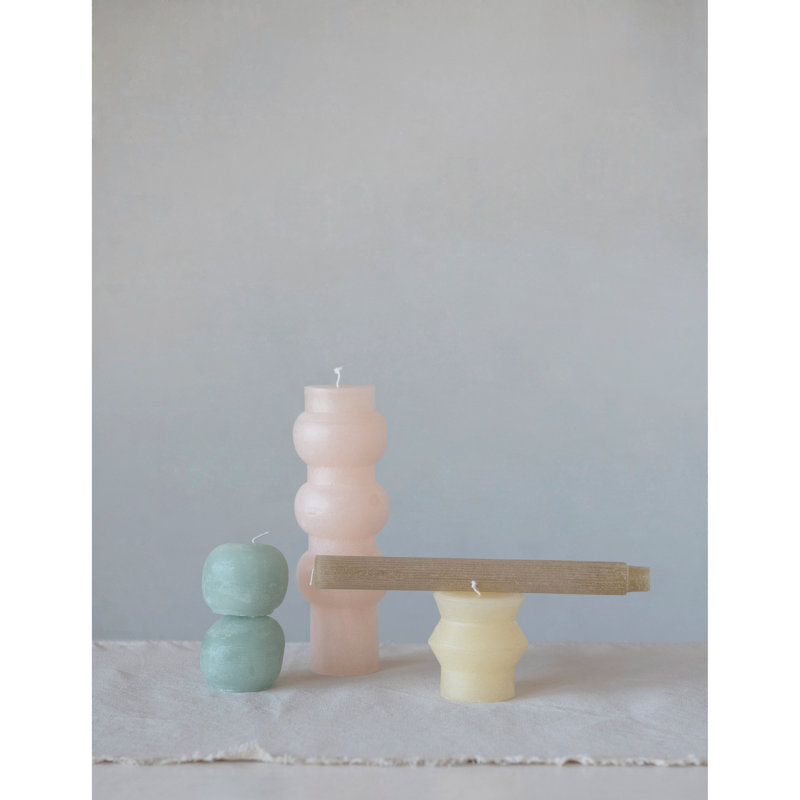 Caridad Unscented Taper Candle, Linen