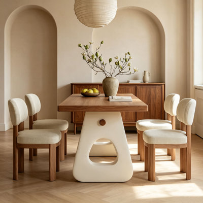 Walnut Sintered Stone Dining Table