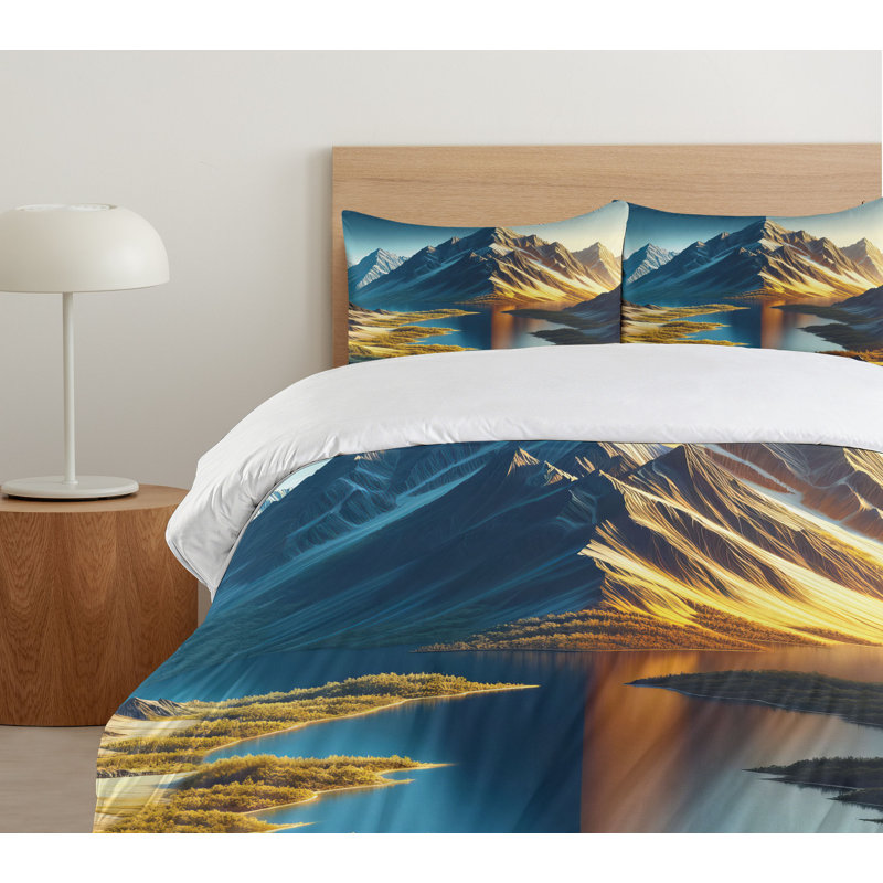 Lake Duvet Cover, California King Duvet Cover + 2 Standard Shams