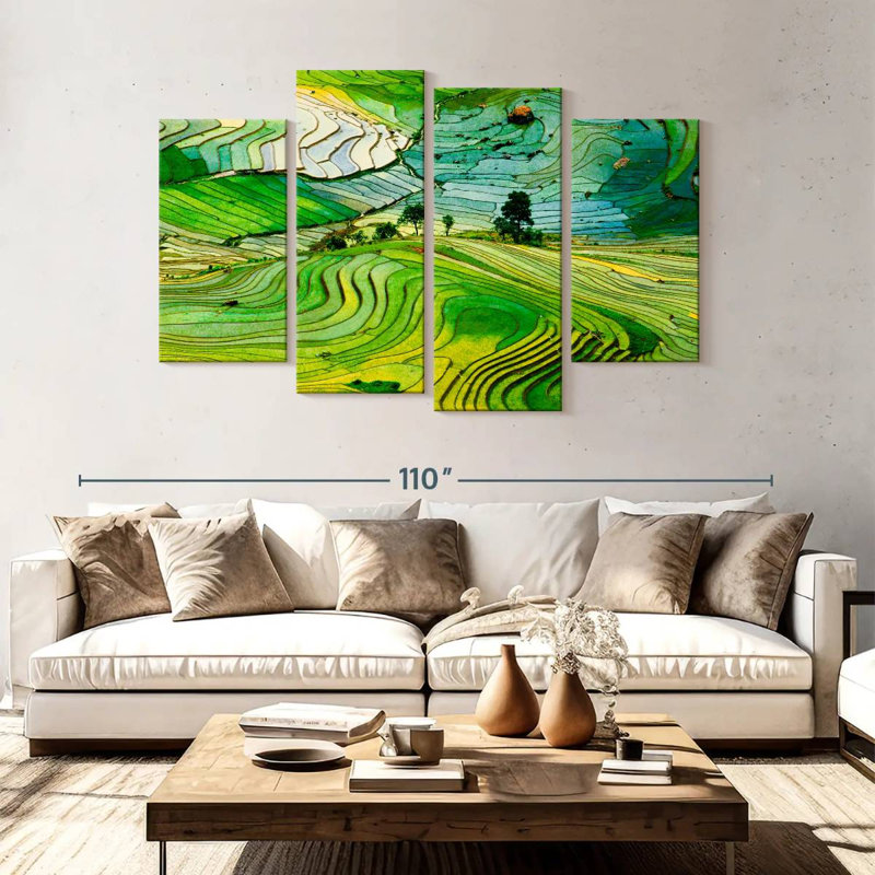 Rizières Alvord Lao Cai, H 54 po x l 84 po