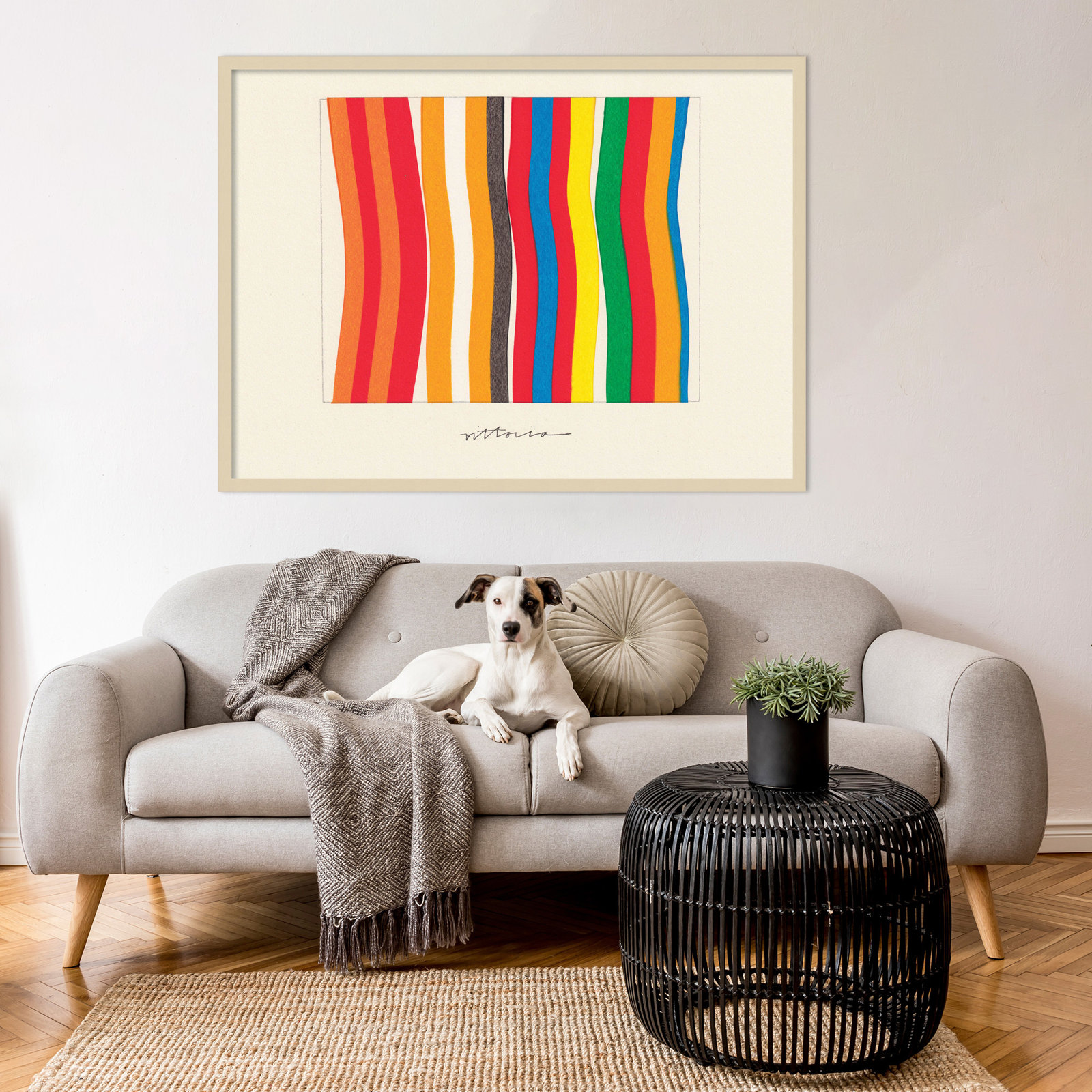 I'm Parallel To Myself by Amber Vittoria, Brown, 31" H x 41" W x 1" D