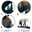 Double exposition d'un ours avec forêt V - impression sans cadre sur métal-87834012