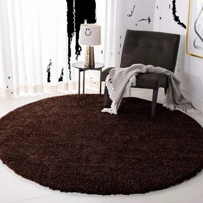 Solid Colour Shag Area Rug