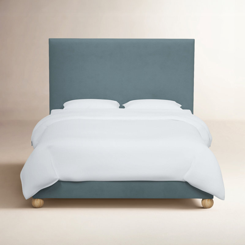 Benita Upholstered Standard Bed, Classic Ocean Velvet, King