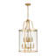 Classical / Traditional 8 - Light Clear Glass Lantern Style Cylinder Pendant-1268686559