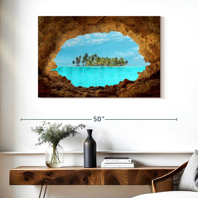 «Secret Island», reproduction sur toile, L 26 po x H 39 po