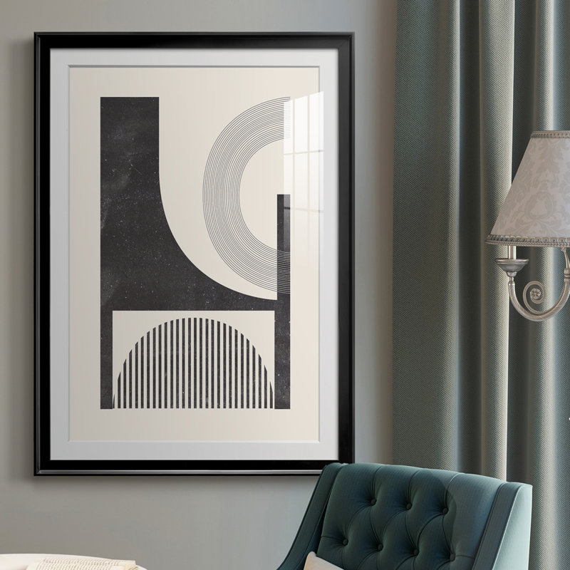 Impression encadrée Premium Inconnu II - prêt à être accroché, Cadre noir, H 36,5 po x l 26,5 po x P 1 po