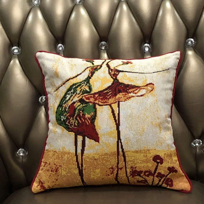 Embroidered Pillow Cover