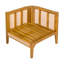 Chaise de coin d'extérieur 1 pièce
