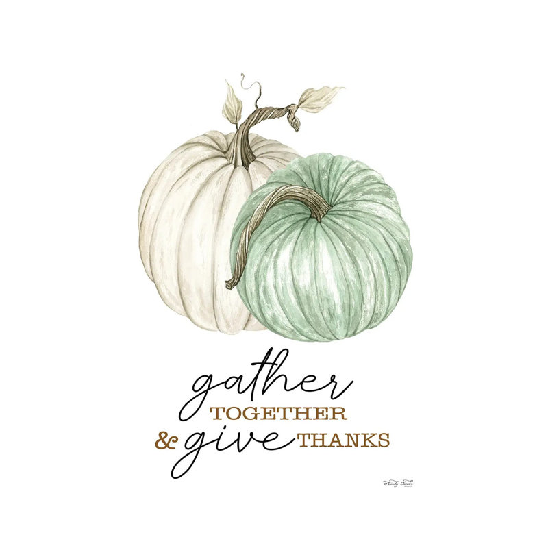 «Gather and donné grâce» - reproduction d'art mural - toile tendue, Toile tendue, Ne s’applique pas, H 18 po x l 12 po
