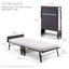 Jay-Be® RE80 Rollaway Folding Guest Bed with e-Fibre Mattress, Single - 360° Castors & Headboard