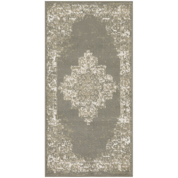 Burnie Oriental Olive Area Rug
