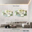 Branche de magnolia Harnek, aquarelle blanche-108847325