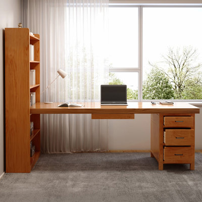 Bureau rectangulaire en bois massif Cerise
