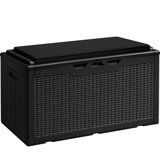 GUNJI 48'' W 100 Gallons Water Resistant Resin Lockable Deck Box