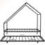 Lit plateforme simple en métal avec lit gigogne Wendelin par Harper Orchard