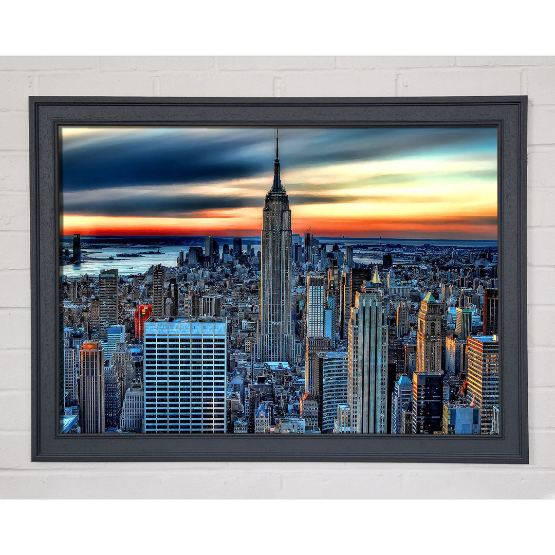 Gerahmter Kunstdruck New York City On Top Of The World