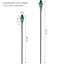 Ensemble de 4 torches de jardin en verre à tourbillon avec hauteur réglable Schofields-2097515950-2097550797