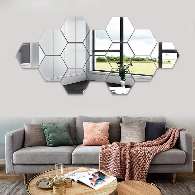 Hexagon Wall Mirror Set