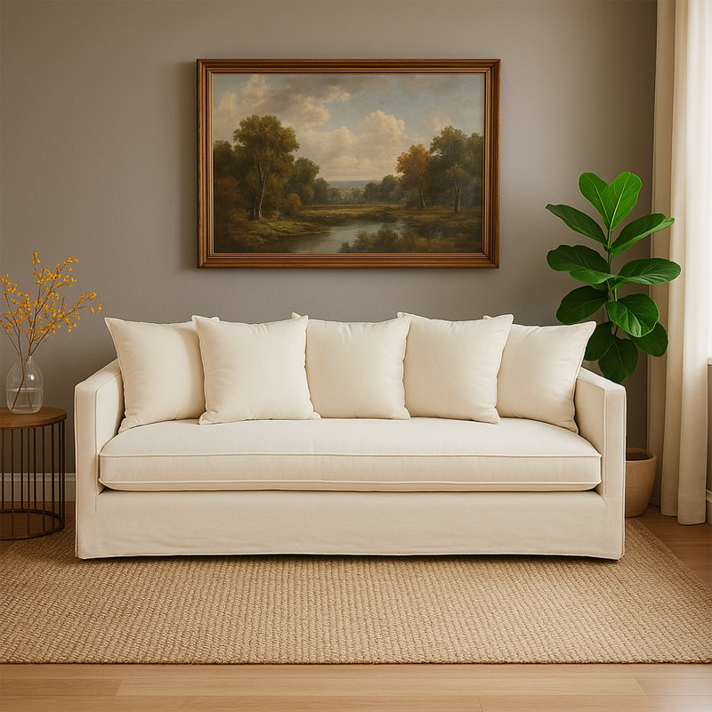 Graceanna 3 Seater Sofa, Cream
