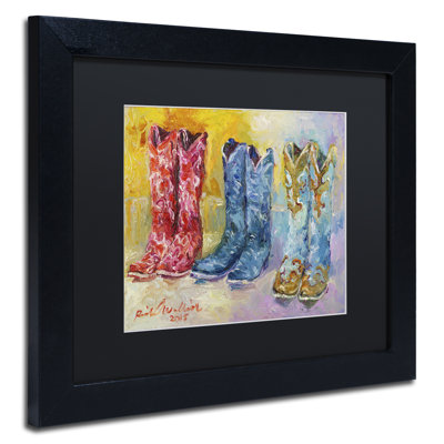 « cowboy bottes », impression sur toile