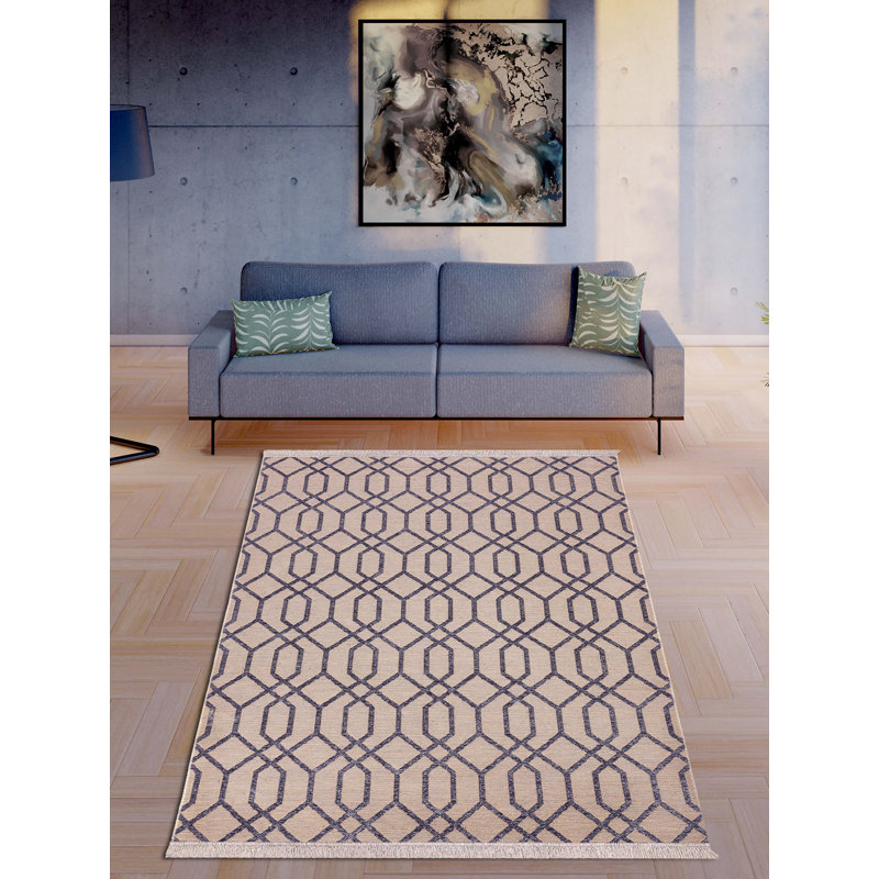 Redwan Geometric Machine Made Indoor / Outdoor Area Rug, Rectangle 160 x 230cm