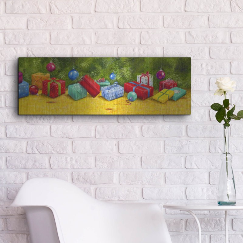 «Christmas Border 1» par Janet Pidoux, H 12 po x l 36 po