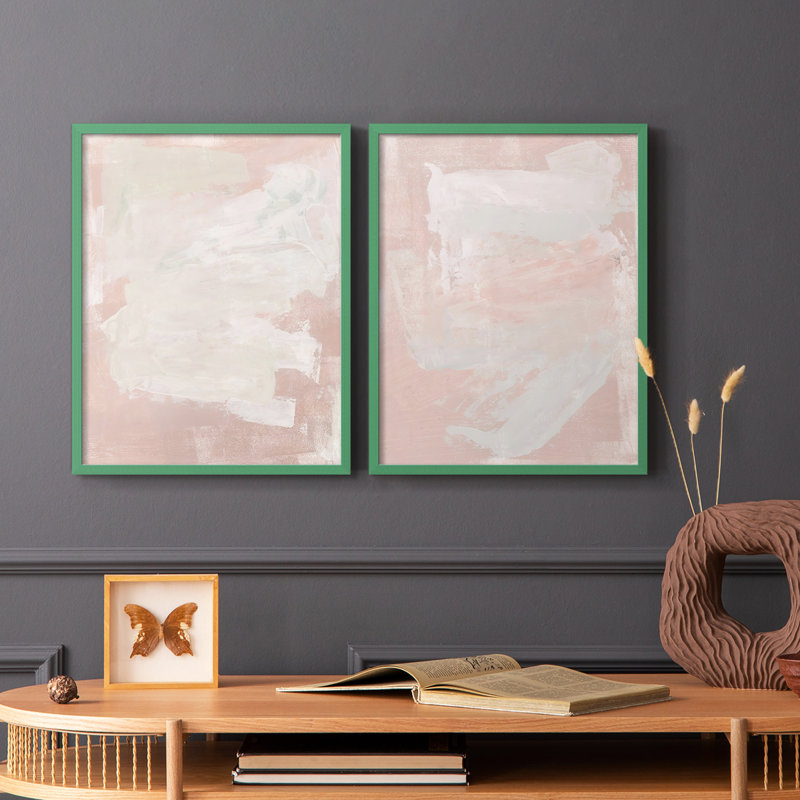 «Hazy Summer I», reproduction encadrée de qualité supérieure - prête à être accrochée - aucun clou requis - aucun clou requis