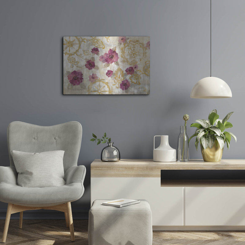 «Elegant Fresco Floral» par Silvia Vassileva, H 16 po x l 24 po