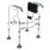 Toilet Safety Frame Rail with Suction Cups and Anti-Slip Handrails