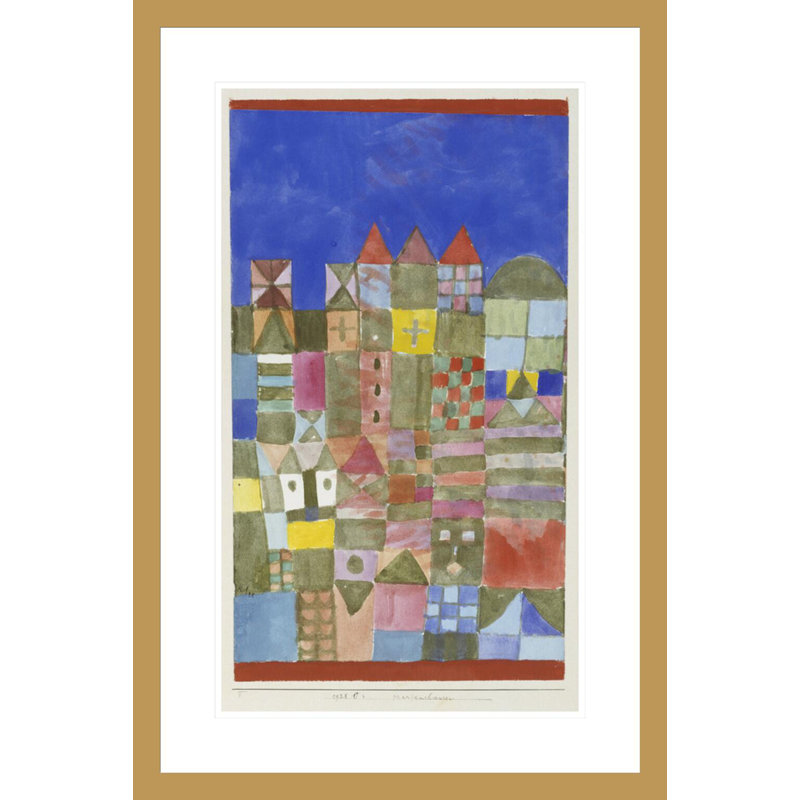 Marjamshouse par Paul Klee, impression giclée encadrée, H 29,5 po x l 19,69 po