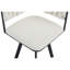 Ensemble de table de salle à manger élégant 7 pièces, faux marbre et velours, design moderne compact