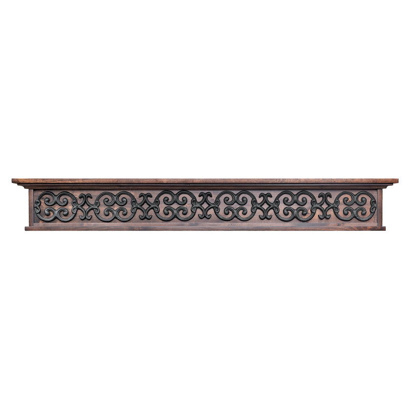Manteau de cheminée Altovise, 60", Bois brun