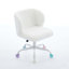 Chaise de bureau pivotante réglable avec base en métal-1633003444