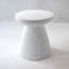 Table de bout Modern Office - Table d'appoint de jardin décorative, H 18,1 po, beige