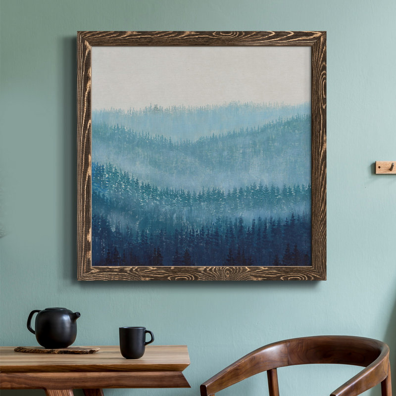 Toile encadrée Smoky Ridge I-Premium - prête à être accrochée, H 20 po x l 20 po x P 1,5 po, Cadre noyer