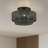Weavington 3 Light Black Large Semi-flush-121436206-121436205