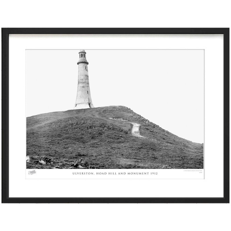 Ulverston, Hoad Hill And Monument 1912 - Single Picture Frame Print, 40cm H x 50cm W x 2.3cm D