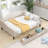 Upholstered Tufted Daybed with Two Drawers