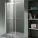 Kahn 48'' W x 76'' H Double Added Frameless Shower Door with Clear Glass